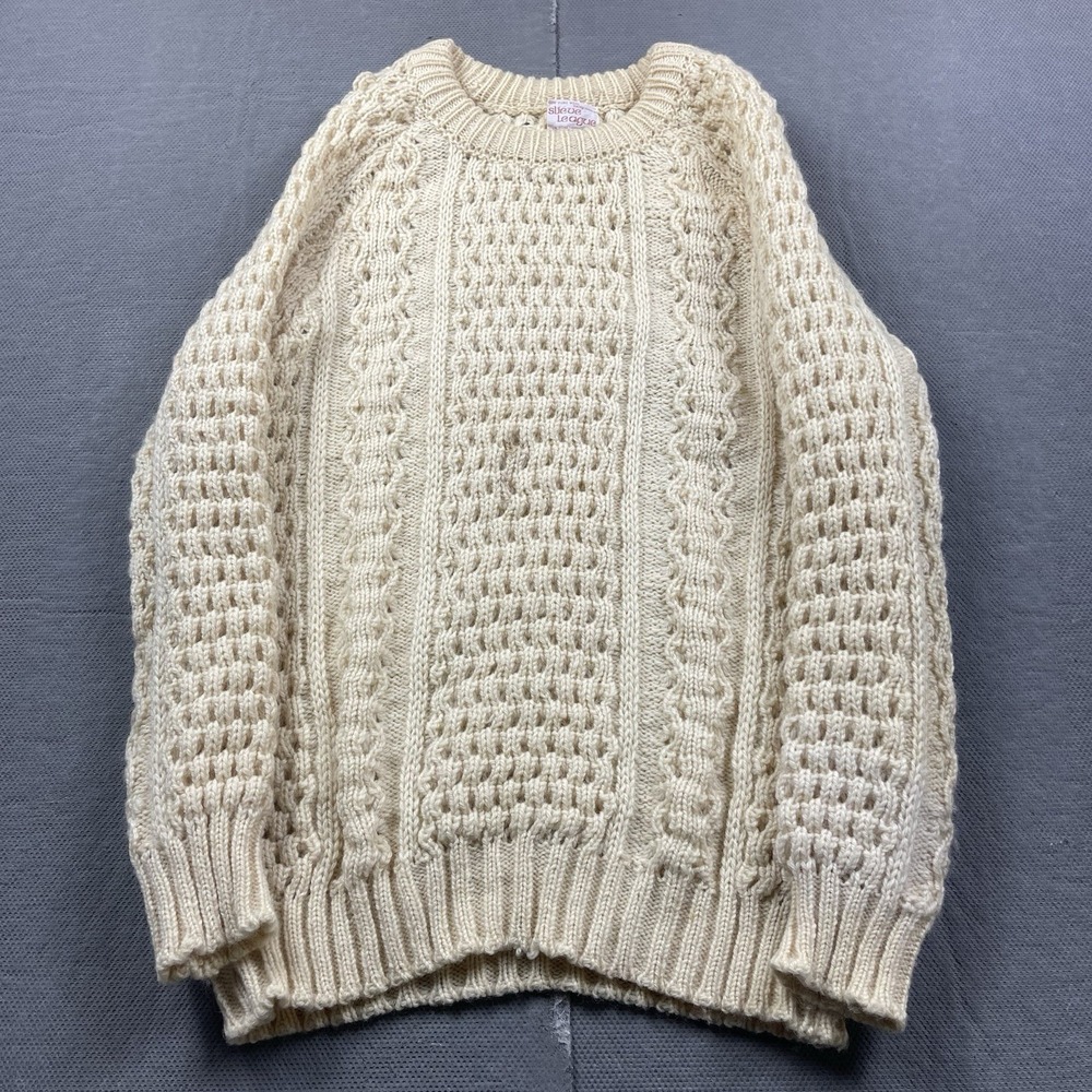 Vintage Slieve League Sweater‎ Mens Medium? Ireland Pure Wool Knit Chunky Irish